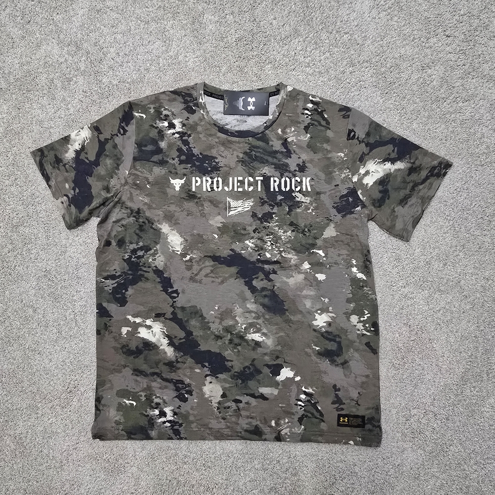 Under Armour Project Rock Camo T-Shirt Veterans Day